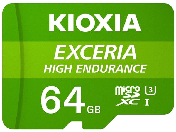 KIOXIA EXCERIA HIGH ENDURANCE - Flashminnekort - 64 GB - A1 / Video Class V30 / UHS-I U3 / Class10 - microSDXC UHS-I