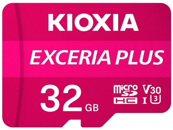 KIOXIA EXCERIA PLUS - Flashminnekort - 32 GB - A1 / Video Class V30 / UHS-I U3 / Class10 - microSDHC UHS-I