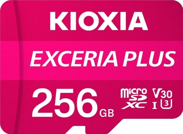 KIOXIA EXCERIA PLUS - Flashminnekort - 256 GB - A1 / Video Class V30 / UHS-I U3 / Class10 - microSDXC UHS-I