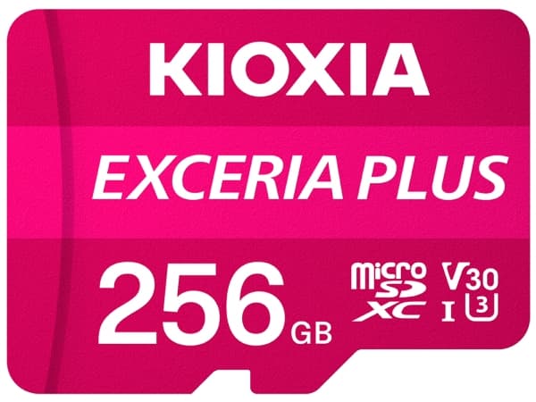 KIOXIA EXCERIA PLUS - Flashminnekort - 256 GB - A1 / Video Class V30 / UHS-I U3 / Class10 - microSDXC UHS-I