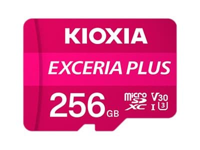 KIOXIA EXCERIA PLUS - Flashminnekort - 256 GB - A1 / Video Class V30 / UHS-I U3 / Class10 - microSDXC UHS-I