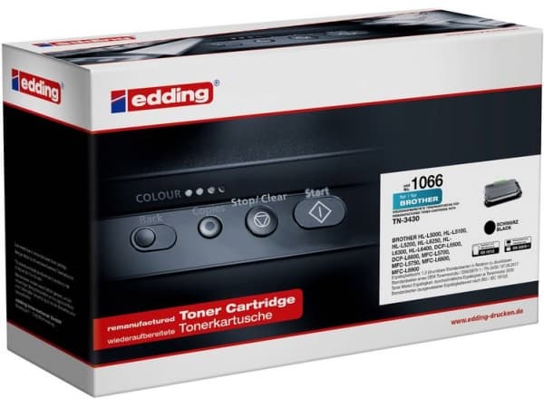 Edding EDD-1066, 3000 sider, Svart, 1 stykker