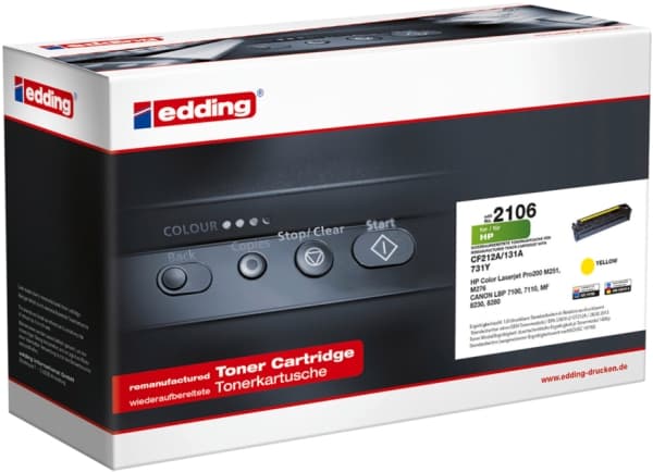 Edding EDD-2106, 1800 sider, Gult, 1 stykker