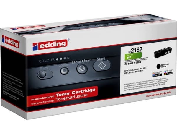 Edding EDD-2182 Tonere Single erstatter HP 410A (CF410A) Sort Kompatibel Tonerkassetti