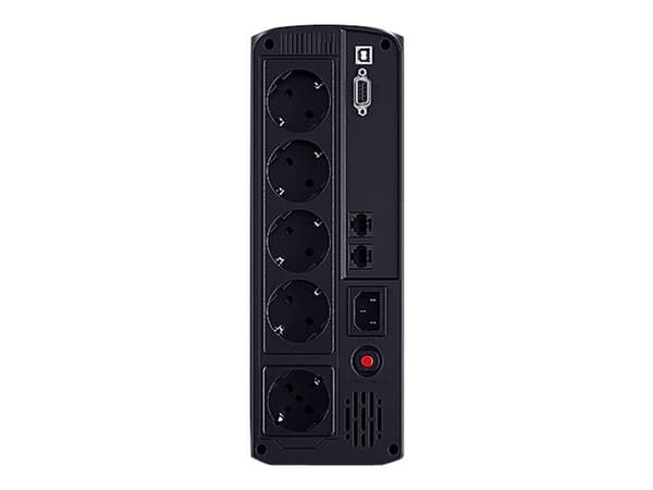 CyberPower Value Pro VP1200ELCD - UPS - AC 230 V - 720 watt - 1200 VA - enkeltfase - 7.2 Ah - RS-232, USB - utgangskontakter: 4 - svart