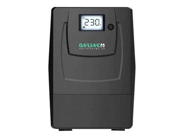 ONLINE USV YUNTO Smile 400 - UPS - AC 220/230 V - 240 watt - 400 VA - 4.5 Ah - utgangskontakter: 2