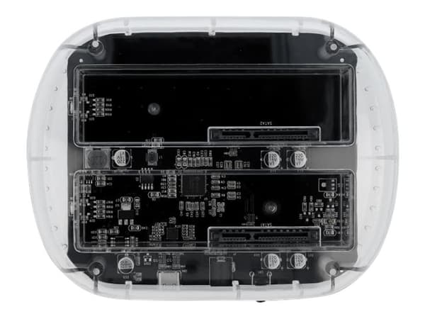 DeLOCK 64090, HDD, SSD, Serial ATA III, 2.5,3.5", USB 3.2 Gen 1 (3.1 Gen 1) Type-C, 6 Gbit/s, Läpinäkyvä