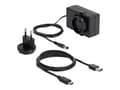 Pikkukuva 1 / 5: DeLOCK 64090, HDD, SSD, Serial ATA III, 2.5,3.5", USB 3.2 Gen 1 (3.1 Gen 1) Type-C, 6 Gbit/s, Läpinäkyvä