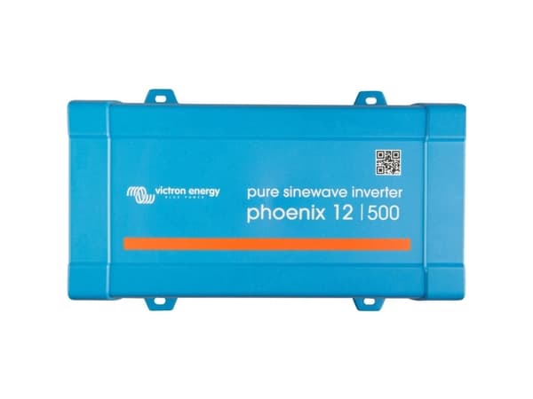 Victron Energy Phoenix 12/500 VE.Direct - DC to AC invertteri - DC 12 V - 400 Watt - 500 VA - VE.Direct - lähtöliittimet: 1 - Eurooppa - sininen, RAL
