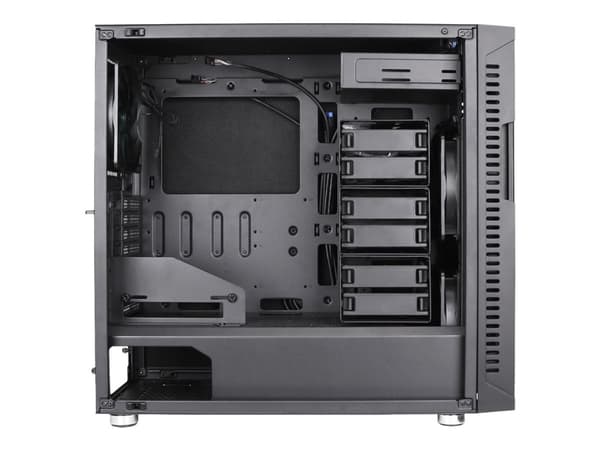Nanoxia Deep Silence 8 Pro, Micro Tower, PC, Musta, ATX, EATX, Muovi, Terästä, 18 cm