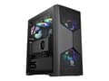 Miniatyrbild 3 av 5: Thermaltake Commander G31 TG ARGB - Mid tower - ATX - genomskinlig sidopanel (härdat glas) - ingen strömförsörjning (PS/2) - svart - USB/ljud