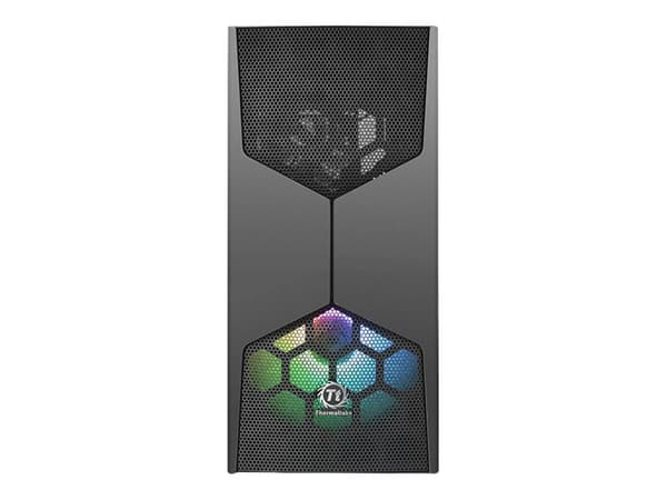 Thermaltake Commander G31 TG ARGB - Mid tower - ATX - genomskinlig sidopanel (härdat glas) - ingen strömförsörjning (PS/2) - svart - USB/ljud