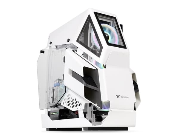 Thermaltake AH T600 Snow - Tower - ATX - sidepanel med vindu (herdet glass) - ingen strømforsyning (PS/2) - hvit - USB/lyd