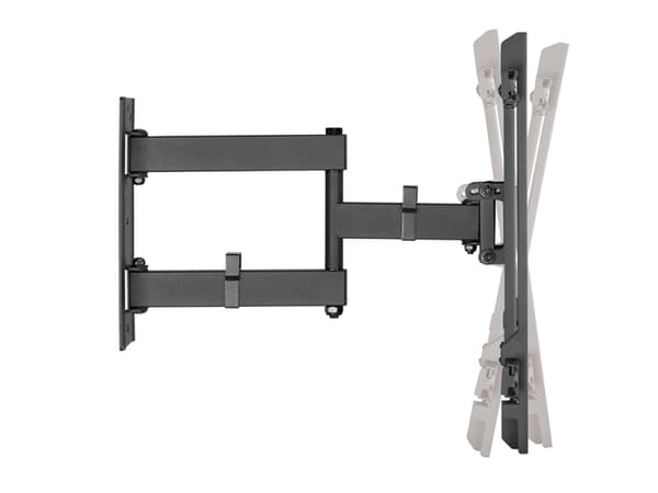 LogiLink BP0112, 200 x 100 mm, 400 x 400 mm, -5 - 13°, -90 - 90°, Akrylnitrilbutadienstyren (ABS), Plast, Stål, Svart