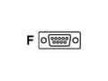 Miniatyrbilde 1 av 2: Datalogic CAB-501 - Seriell kabel - DB-9 (hunn) - 3.2 m - for PowerScan PBT7100, PBT8300, PD7100, PD8300, PD8500, PM8300, PM8500; NCR RealPOS 7452