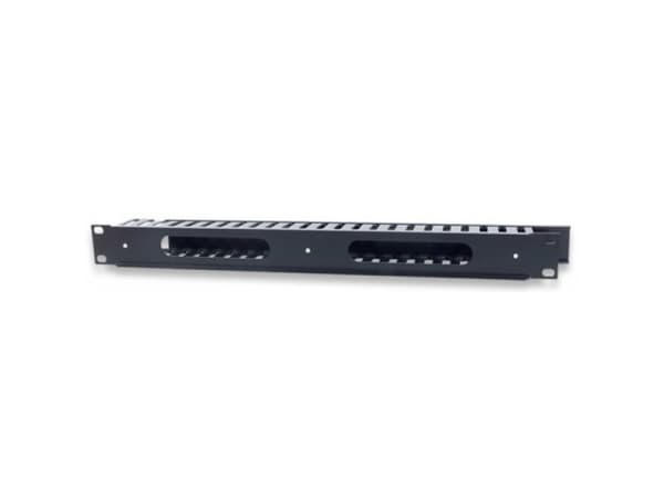 Intellinet 711685 Kabelopplegg 1U for 19" stativskap med deksel, svart
