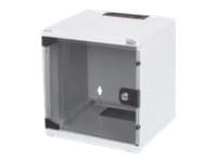 Digitus DN-10-06U-4 - Skåp - väggmonterbart - grått, RAL 7035 - 6U - 10"