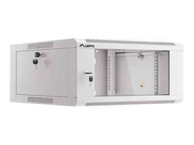 Lanberg WFFA Series - Rack skap - veggmonterbar - RAL 7035, grå - 4U - 19"