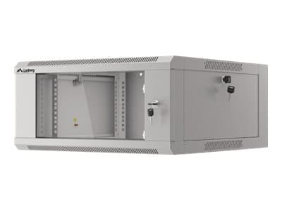 Lanberg WFFA Series - Rack skap - veggmonterbar - RAL 7035, grå - 4U - 19"