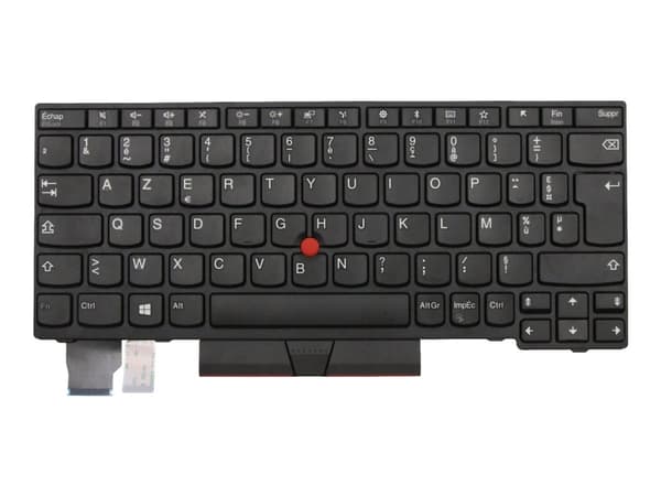 Primax - Ersättningstangentbord för bärbar dator - fransk - för ThinkPad A285 20MX; L13 Yoga 20R5, 20R6; X280 20KE, 20KF; X390 20Q0, 20Q1; X395 20NL,