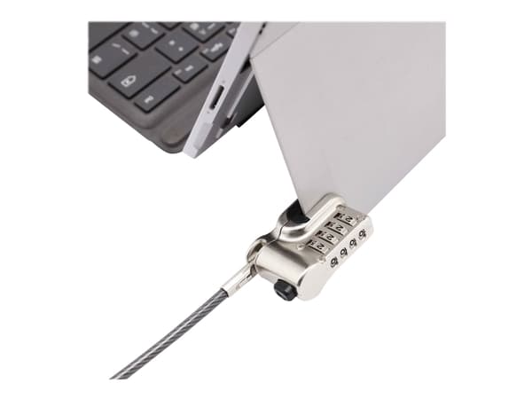 DICOTA - Lås för säkerhetsfodral - silver - 2 m - för Microsoft Surface Go, Go 2, Pro (mitten av 2017), Pro 4, Pro 6, Pro 7