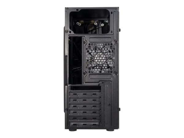 Inter-Tech B-02 - Tower - ATX - genomskinlig sidopanel (akryl) - ingen strömförsörjning (ATX) - USB/ljud