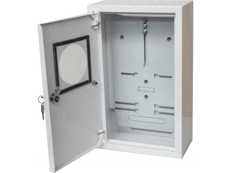 Alfako Sp. z o.o. Surface switchgear meter 1x3F for electronic counter lock, window RAL 9003 A-RZ19E