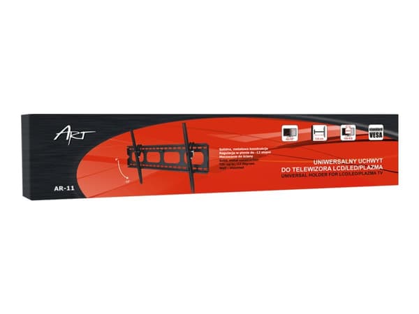 ART AR-11 - Brakett - for flatpanel - metall - svart - skjermstørrelse: 42"-70" - veggmonterbar