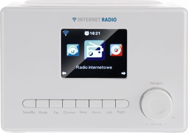 ART INTERNET RADIO WIFI1002 3.2" värillinen LCD valkoinen