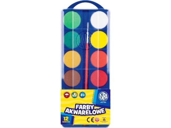 Astra Watercolor paints 12 colors - WIKR-025832