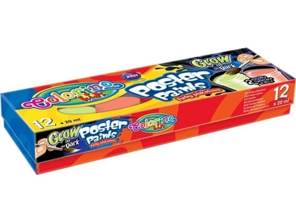 Colorino Poster Paints 12/20ml Glow (WIKR-932414)