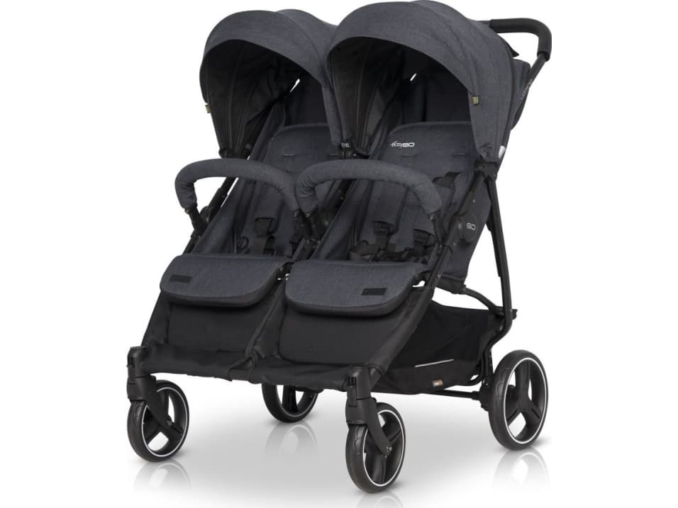 EasyGO stroller Easy Go Domino Coal twin stroller