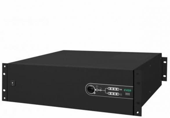 EVER SINLINE 2000 USB HID - UPS (kan monteres i rack) - AC 230 V - 1300 watt - 2000 VA - 5 Ah - USB - utgangskontakter: 6 - 3U - 19"