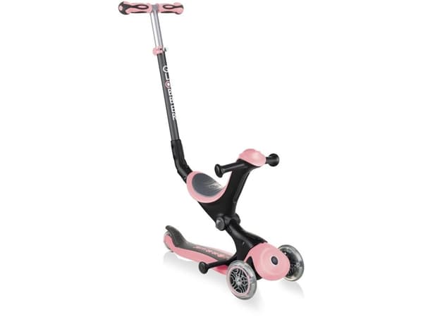 GLOBBER skootteri Go Up Deluxe valot, pastellivaaleanpunainen, 646-210