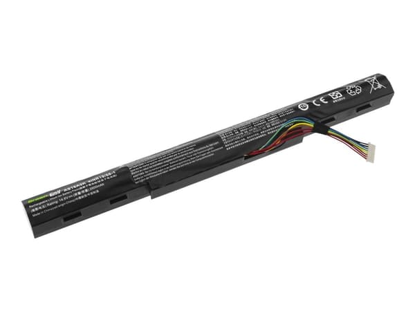 Green Cell PRO - Batteri til bærbar PC (tilsvarer: Acer AS16A5K) - litiumion - 4-cellers - 2600 mAh - svart - for Acer Aspire E 15 E5-553, E5-553G, E