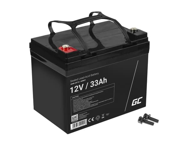 Green Cell - UPS-batteri - 1 x batteri - Sealed Lead Acid (SLA) - 33 Ah - svart