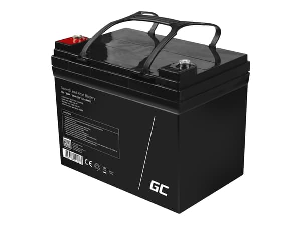 Green Cell - UPS-batteri - 1 x batteri - Sealed Lead Acid (SLA) - 33 Ah - svart