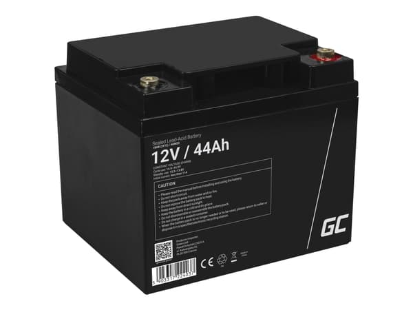 Green Cell - UPS-batteri - 1 x batteri - Sealed Lead Acid (SLA) - 44 Ah - svart