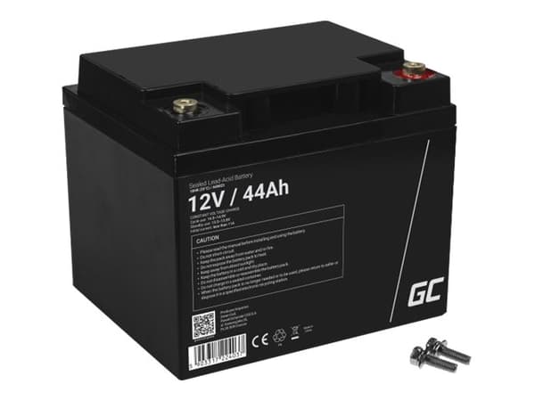 Green Cell - UPS-batteri - 1 x batteri - Sealed Lead Acid (SLA) - 44 Ah - svart