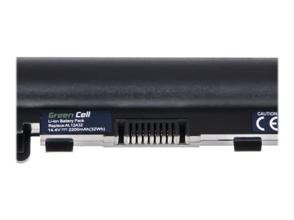 Green Cell - Batteri til bærbar PC (tilsvarer: Acer AL12A32) - litiumion - 4-cellers - 2200 mAh - svart - for Acer Aspire V5