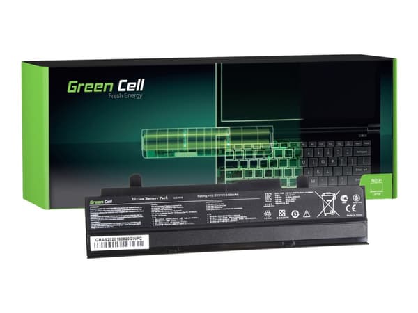Green Cell - Batteri til bærbar PC (tilsvarer: ASUS A32-1015) - litiumion - 6-cellers - 4400 mAh - svart - for ASUS Eee PC 1015PN Seashell, 1215B, 12