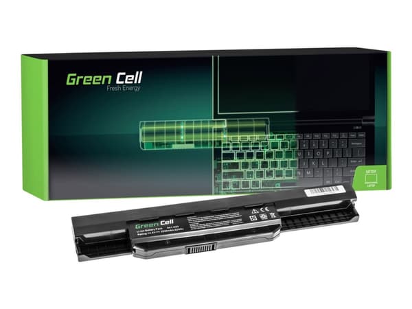 Green Cell - Batteri til bærbar PC (tilsvarer: ASUS A32-K53) - litiumion - 4-cellers - 2200 mAh - svart - for ASUS X43SJ; X43SV; X43U; X44H; X44L; X5