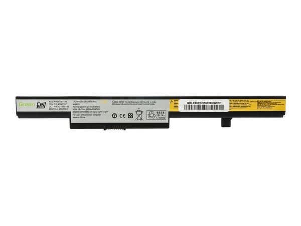 Green Cell PRO - Batteri til bærbar PC (tilsvarer: Lenovo L13L4A01, Lenovo L13M4A01, Lenovo L13S4A01) - litiumion - 4-cellers - 2600 mAh - svart - fo