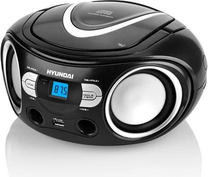 RM HYUNDAI TRC533AU3BS CD mp3 svart og hvit