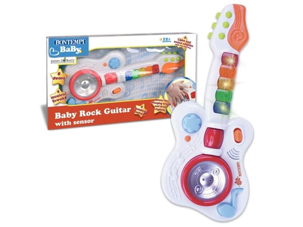 Bontempi Baby Rock Guitar with sensors, Musikalsk leke, Gitar, AA, Flerfarget