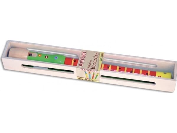 Bontempi Wooden Recorder, Barokki, Sopraano/Diskantti, Puu, Monivärinen, 2-osainen, 32,3 cm