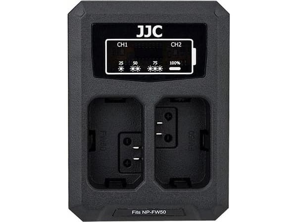 JJC kameran laturi Dual Usb laturi 2x akkuja Sony Np-fw50 Npfw50:lle