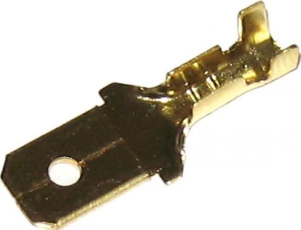 Libox Connector 6,3mm, golden male, large (100 pcs) LIBOX LB0043 - LB0043