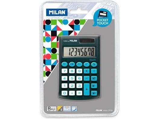 Milan-kalkulator Pocket Touch 150908KBL svart og blå