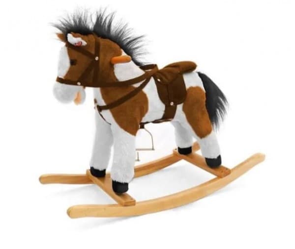 Milly Mally Mustang, 3 år, Plysh, Tre, Sort, Brun, Hvit